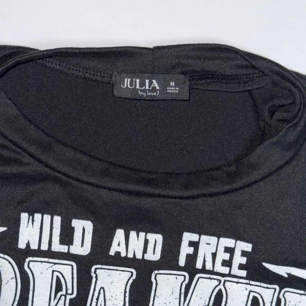 Julia By Love J Wild And Free Dreamer Bikercore Festival Rave Fringed Top Size M - Picture 4 of 7